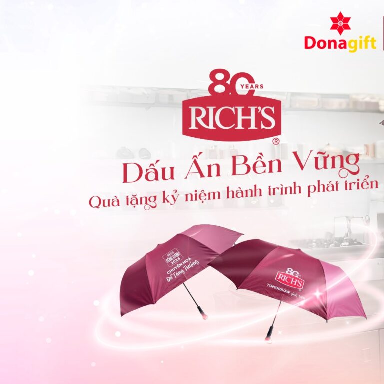 Đơn Hàng Ô Dù In Logo Cho Rich Products