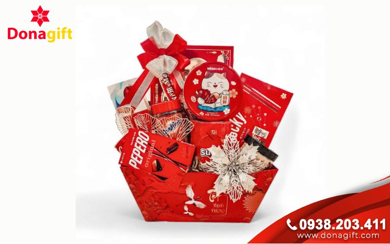 Phụ Kiện Trang Trí Giỏ Quà Tết Đẹp và Sang Trọng