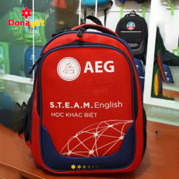Balo AEG S.T.E.A.M. English in logo sắc nét – Quà tặng học viên