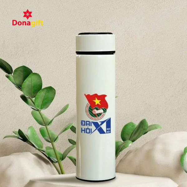 Bình giữ nhiệt quà tặng Đoàn TNCS Hồ Chí Minh in logo đẹp