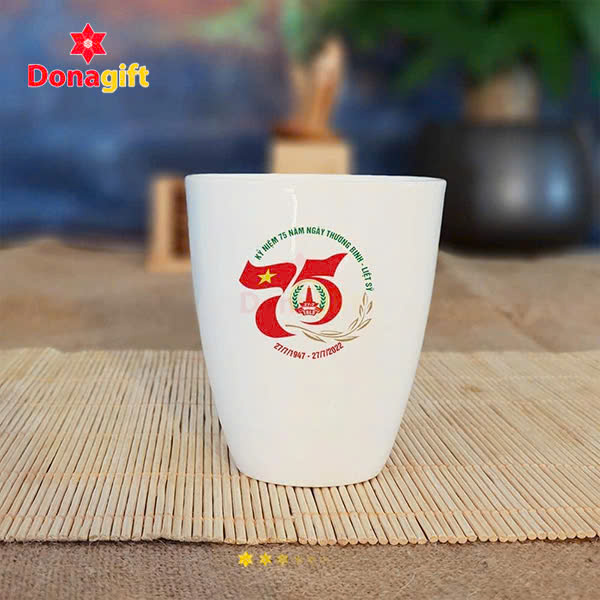 Cốc sứ in hình 27/7 sắc nét, bền màu theo thời gian