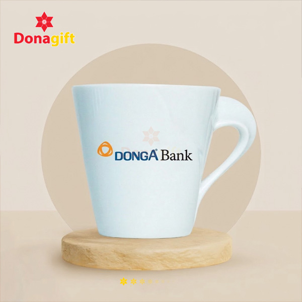 Cốc Sứ Quà Tặng DongA Bank 8 Cốc sứ in logo DongA Bank làm quà tặng khách hàng và đối tác