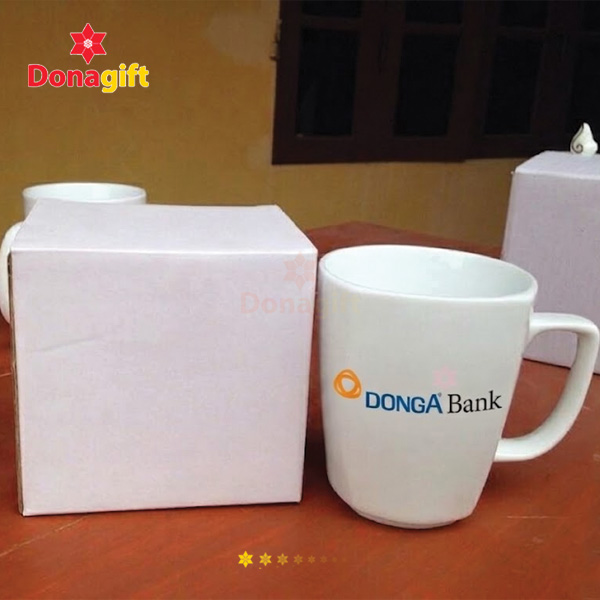 Cốc Sứ Quà Tặng DongA Bank 7 Ly sứ quà tặng DongA Bank thiết kế sang trọng cho doanh nghiệp