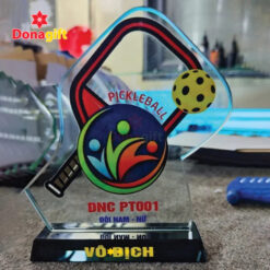 Cúp vô địch Pickleball đội nam nữ DNC PT001 thiết kế sang trọng cho giải đấu thể thao