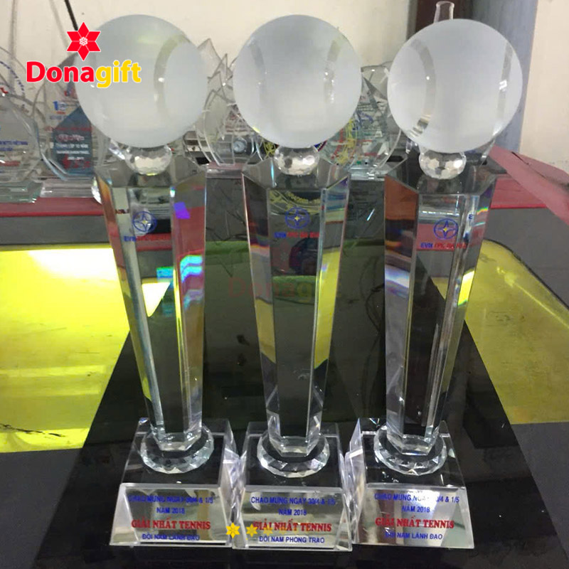 Cúp Pha Lê Tennis Cao Cấp