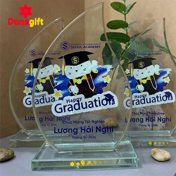 Hình ảnh thực tế kỷ niệm chương Seoul Academy pha lê cao cấp