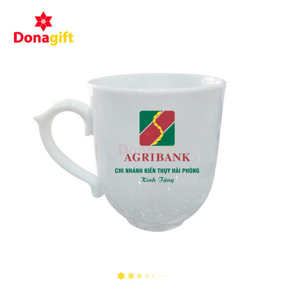 Ly sứ Agribank in logo sắc nét – Thiết kế chuyên nghiệp