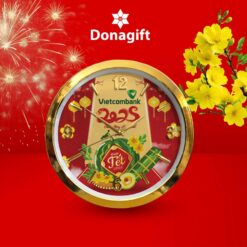 Đồng hồ treo tường Tết – Hoa Mai & Bánh Chưng