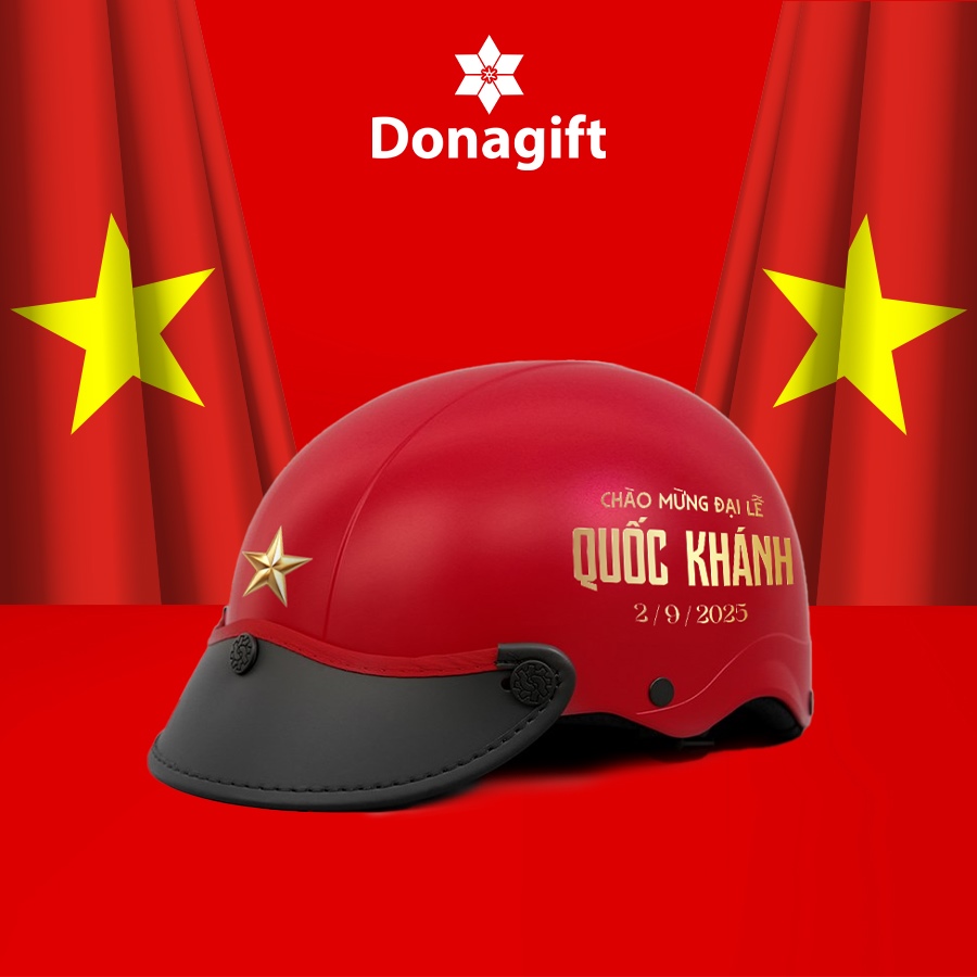 Nón bảo hiểm chào mừng ngày Quốc Khánh