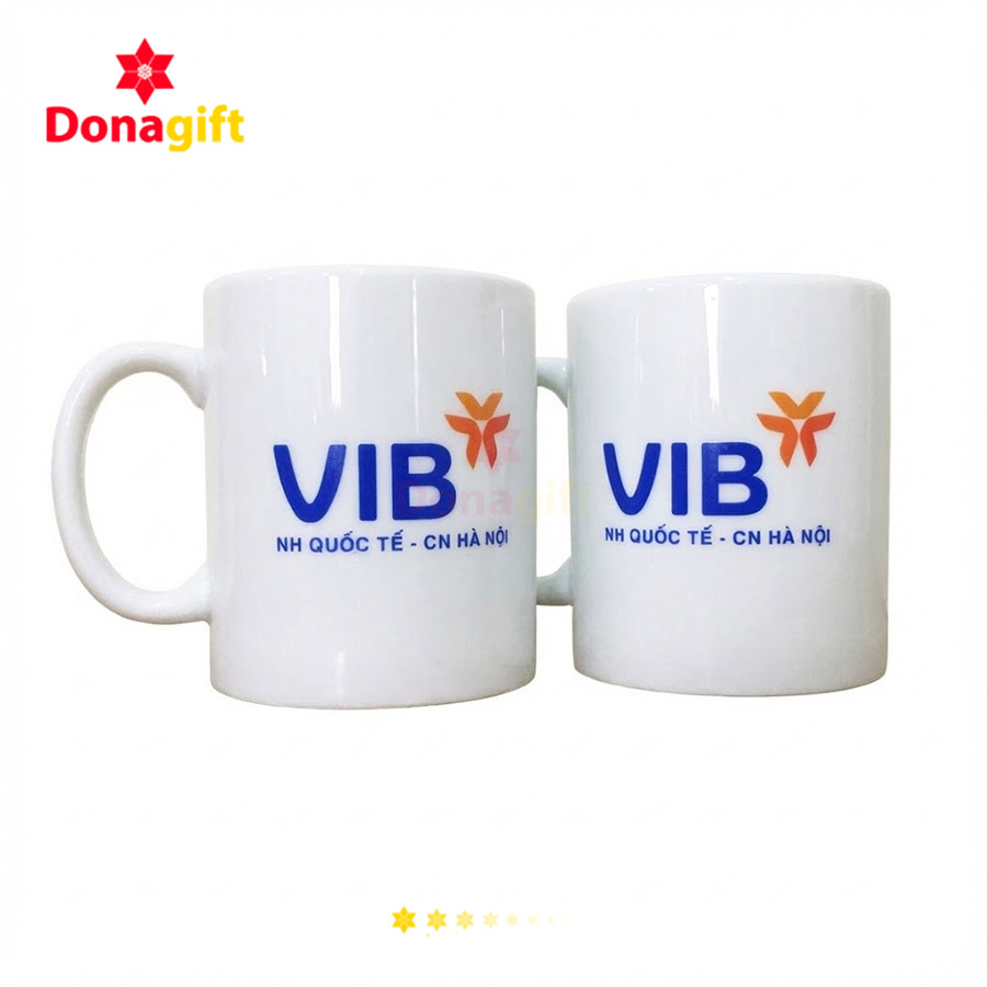 Cốc sứ in logo VIB - Chi nhánh Hà Nội