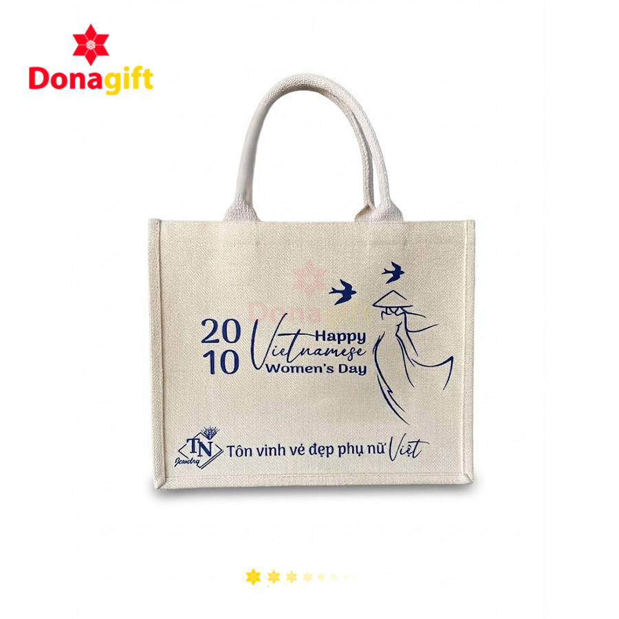 Túi vải bố in hình Ngày Phụ nữ Việt Nam 20/10
