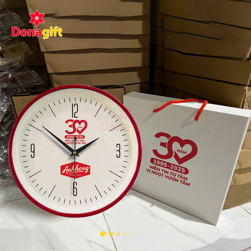Đồng hồ treo tường kỷ niệm 30 năm Anh Khoa (1995–2025)"