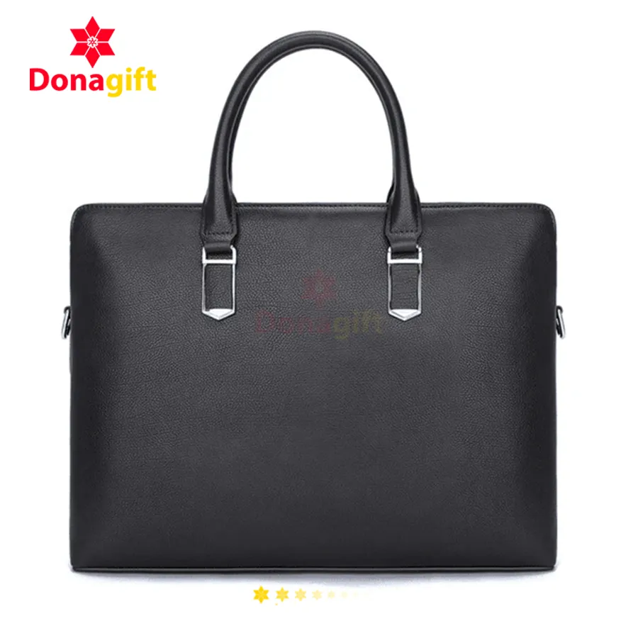 Cặp Xách Da Nam Doanh Nhân Màu Đen Thanh Lịch 1