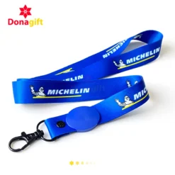 Dây Đeo Thẻ Có Khóa Rút In Logo Theo Yêu Cầu